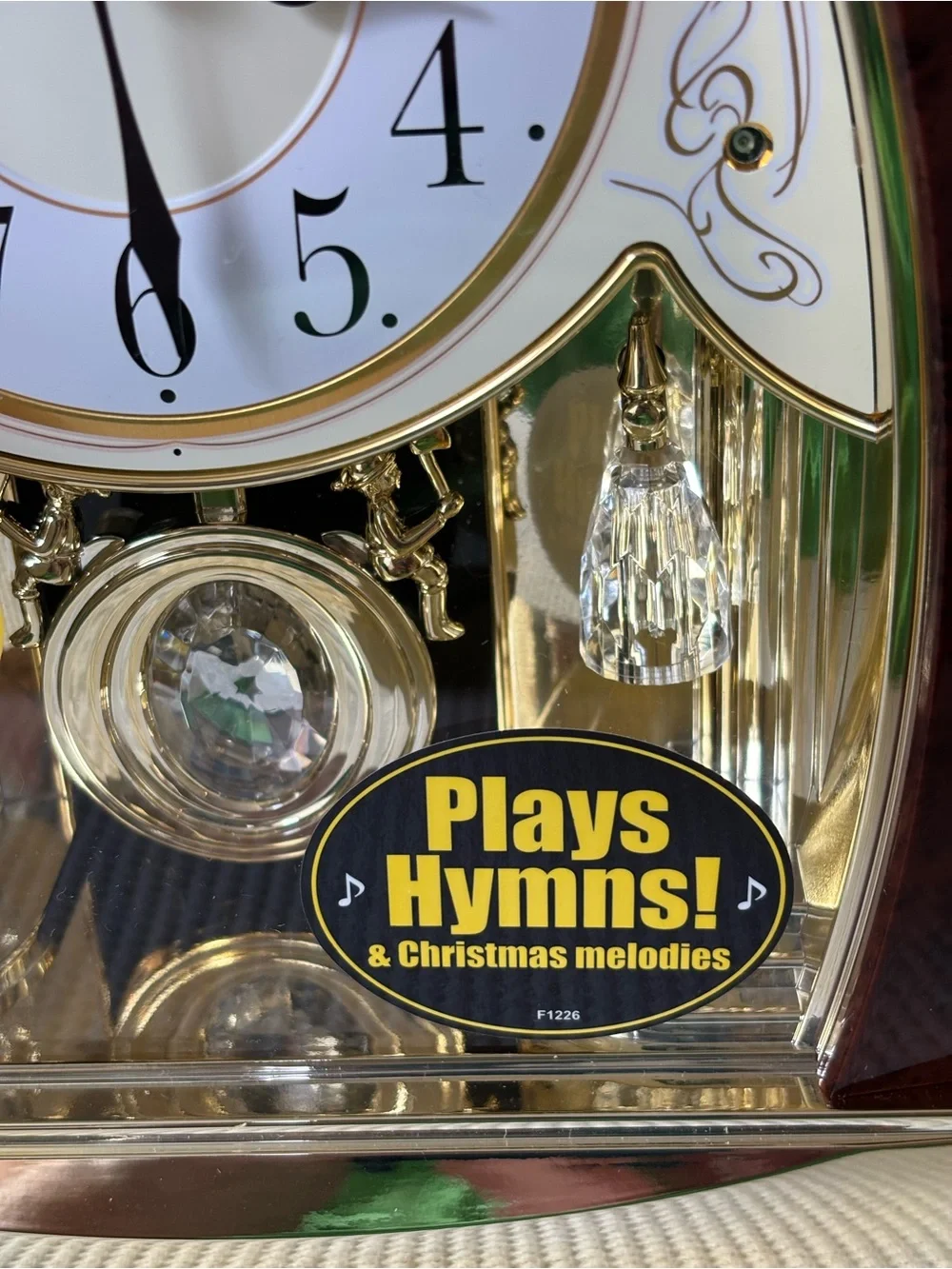 Rhythm Clock “Joyful Crystal Bells